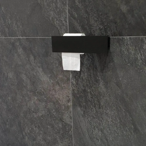 Черная глубокая полка комби MyOry ToiletPaper Hold1 для туалетной бумаги