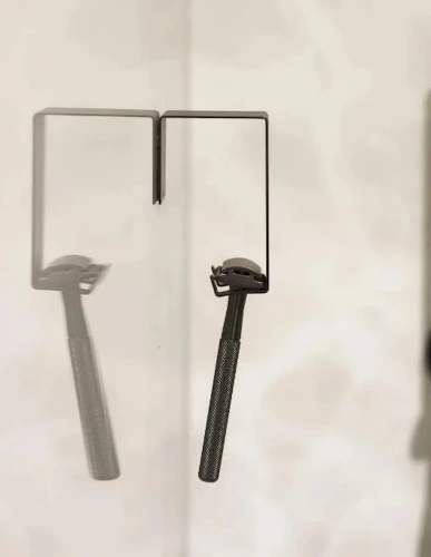 Металлический держатель для бритвы MyOry Razer | Аксессуар для раковины