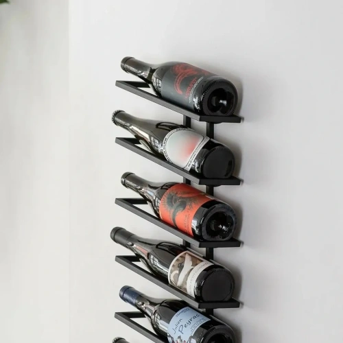 Настенный держатель для бутылок MyOry Bottle на 6 бутылок | 62×27×9,5 см | Для кухни и бара