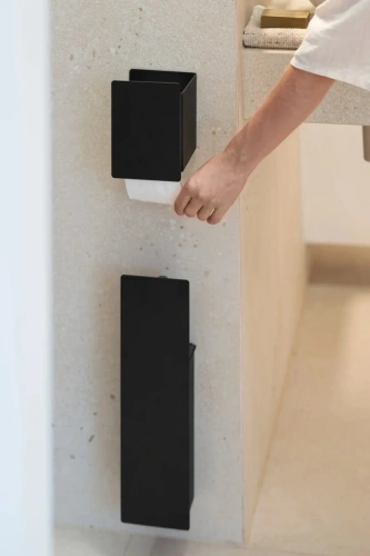 Подвесной держатель для туалетного ёршика MyOry BrushRound в комплекте с держателем для туалетной бумаги MyOry ToiletPaper Hold4