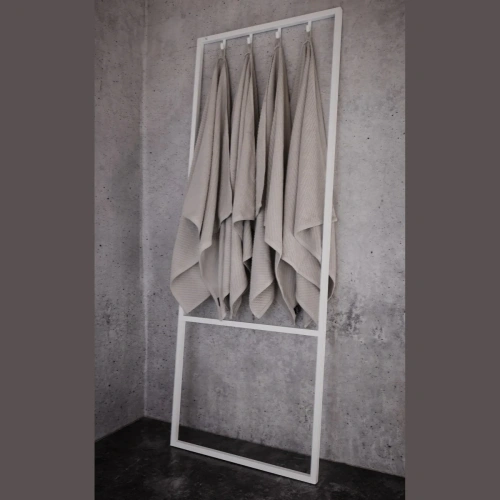 Универсальная вешалка MyOry Qad с крючками. Приставная конструкция без крепления к стене