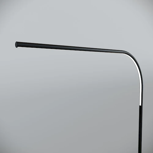 Крупный план белого рассеивателя и светодиодной ленты торшера JoyLumen