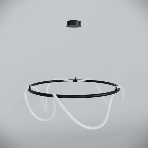 Изготовленная мебель на заказ - потолочные светильники. люстра черный производство glode "Anake ring -" создаст неповторимую тмосферу в Вашей комнате. Каталог мебели из России - AdtPro. Id-3
