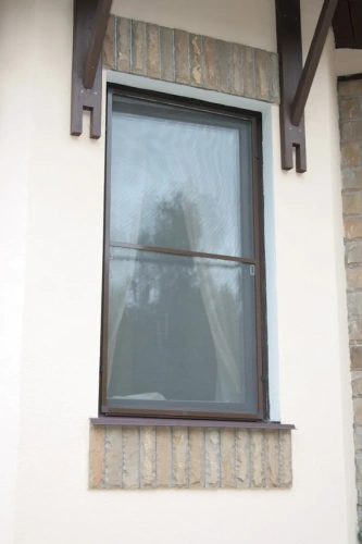 Одностворчатое окно из дерева ЕВРО Брус 78х78мм. Коттедж