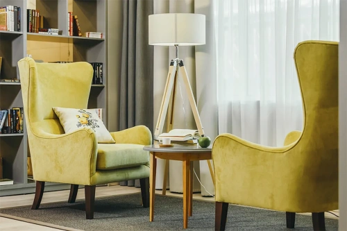 Интерьер СКК Знание (Сочи) два Кресла James-O и журнальный столик