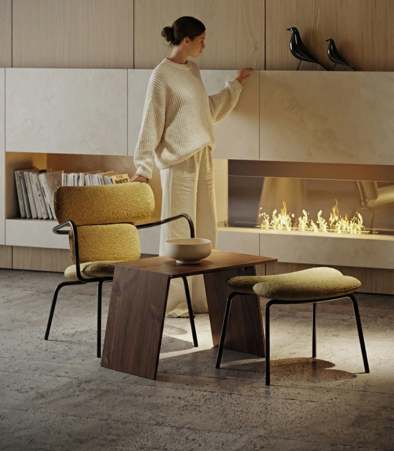 Как использовать столик из массива карагача как журнальный и обеденный