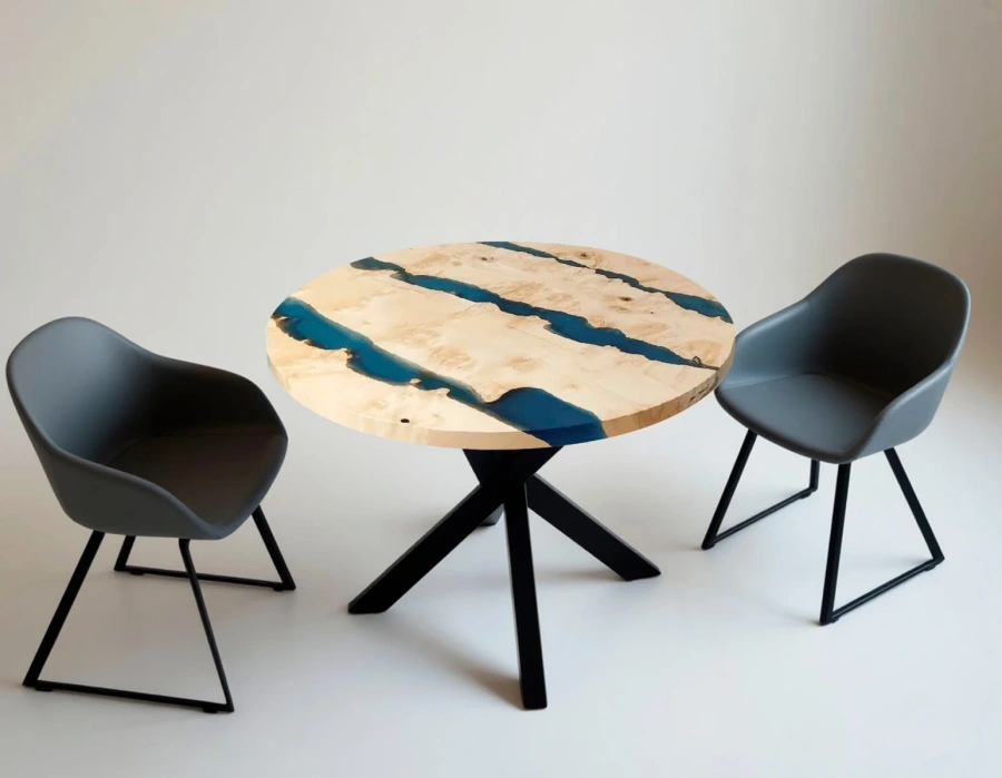 Светлый обеденный стол в скандинавский интерьер столовой на 4 человека Art.1252.331