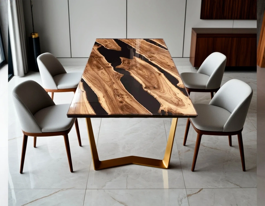 Вариант изготовления металлического основания разной конфигурации и цвета для стола