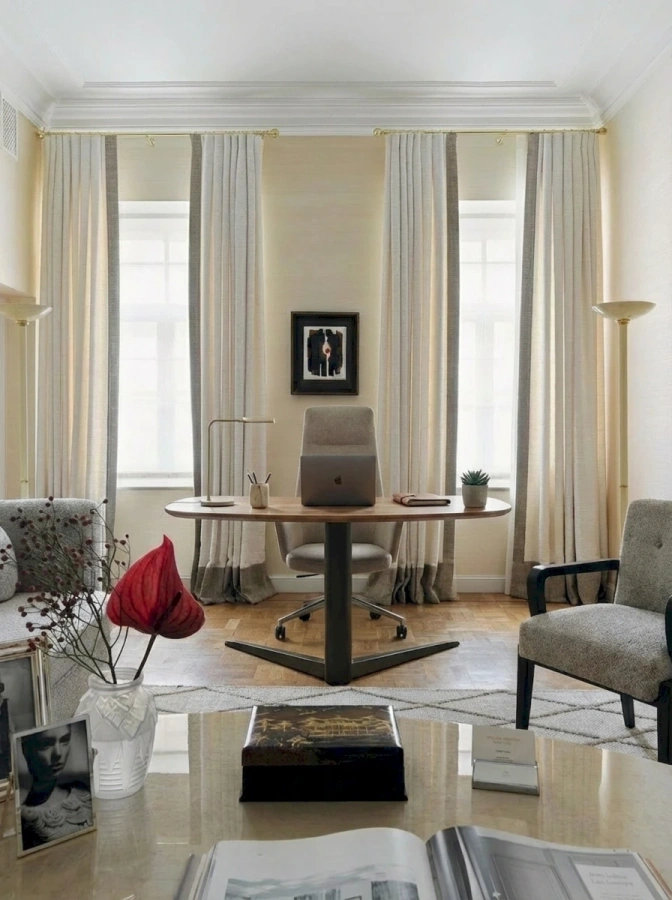 Рабочее место с письменным столом Bean в современном кабинете