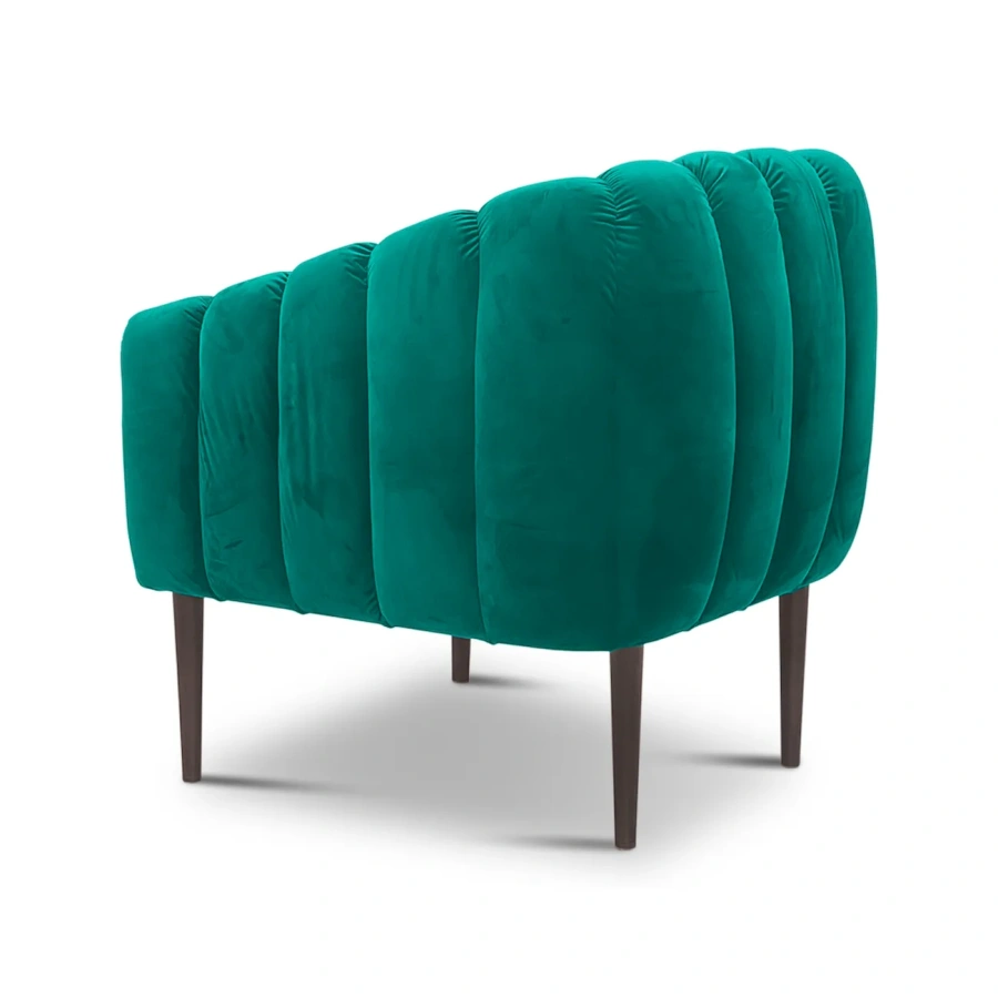 Велюровое кресло Roswell в стиле mid-century modern. Стиль Современный. Материал основания Бук. ID-2
