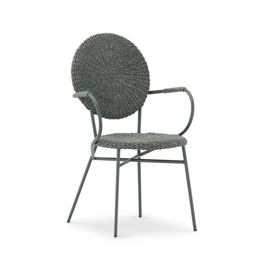 Стул для летнего кафе с плетёным сиденьем Дуглас стиль и удобство в одном.