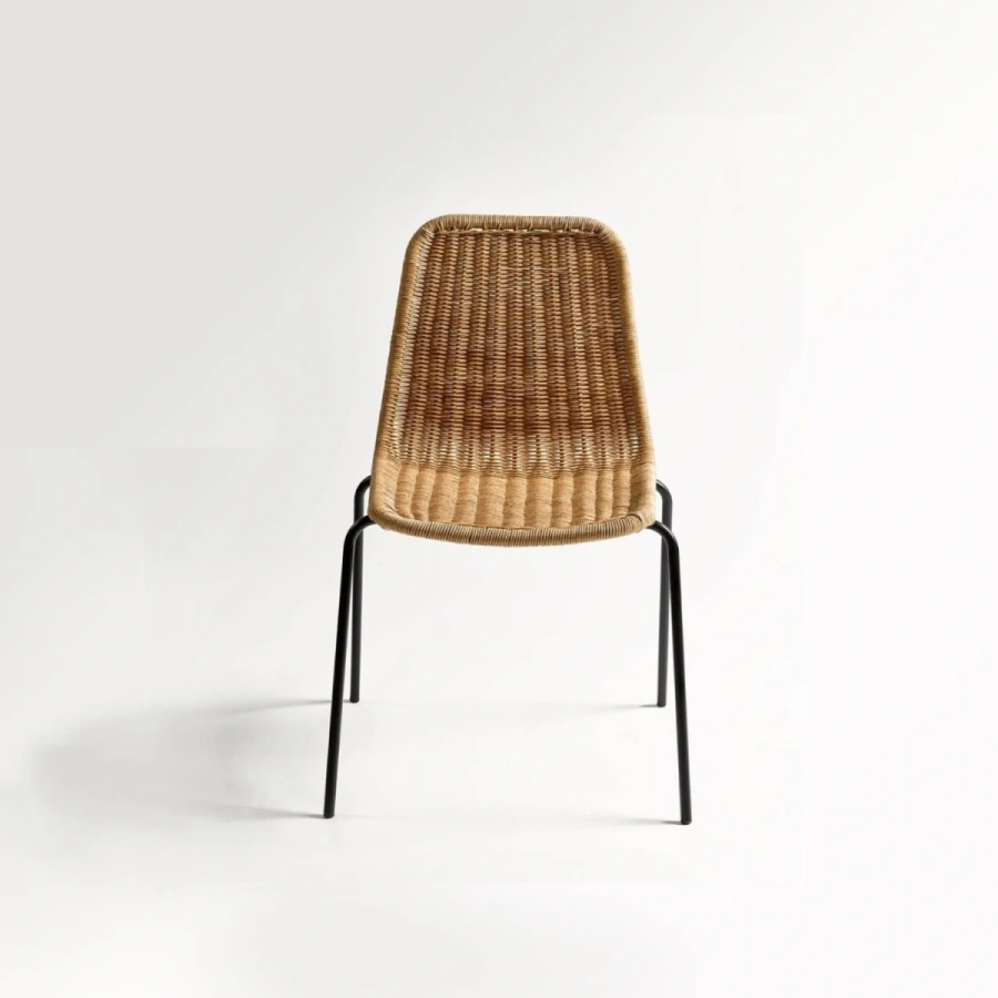 Штабелируемый стул из искусственного ротанга купить для кафе и ресторана