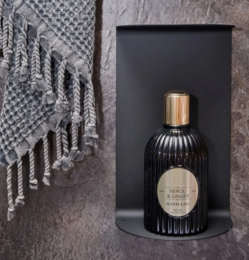 Изящная полка MyOry Lum с двумя ярусами. Для флаконов, духов, свечей