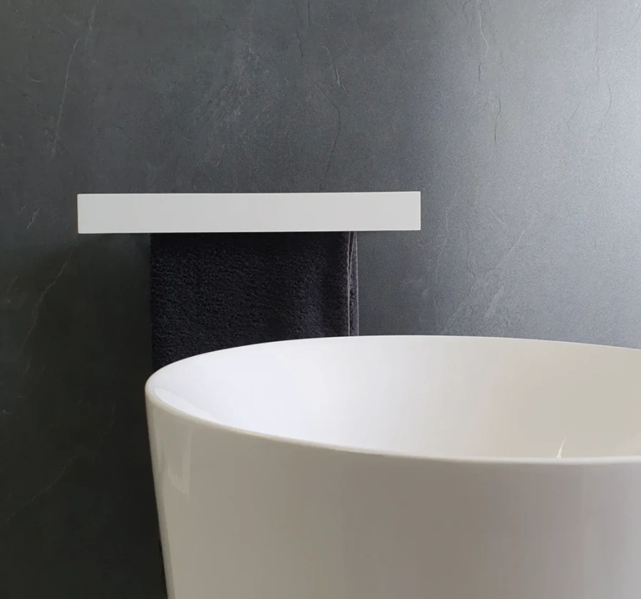 Металлическая полка MyOry TowelKing | Полка с вешалкой | Для ванной и кухни 