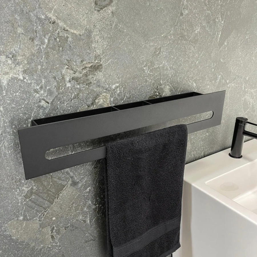 Металлическая полка для ванной MyOry Towel Civet  С вырезом для полотенца