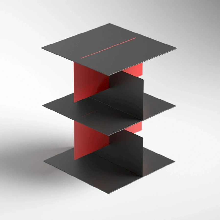 Журнальный стол-этажерка MyOry Build металлический дизайнерский