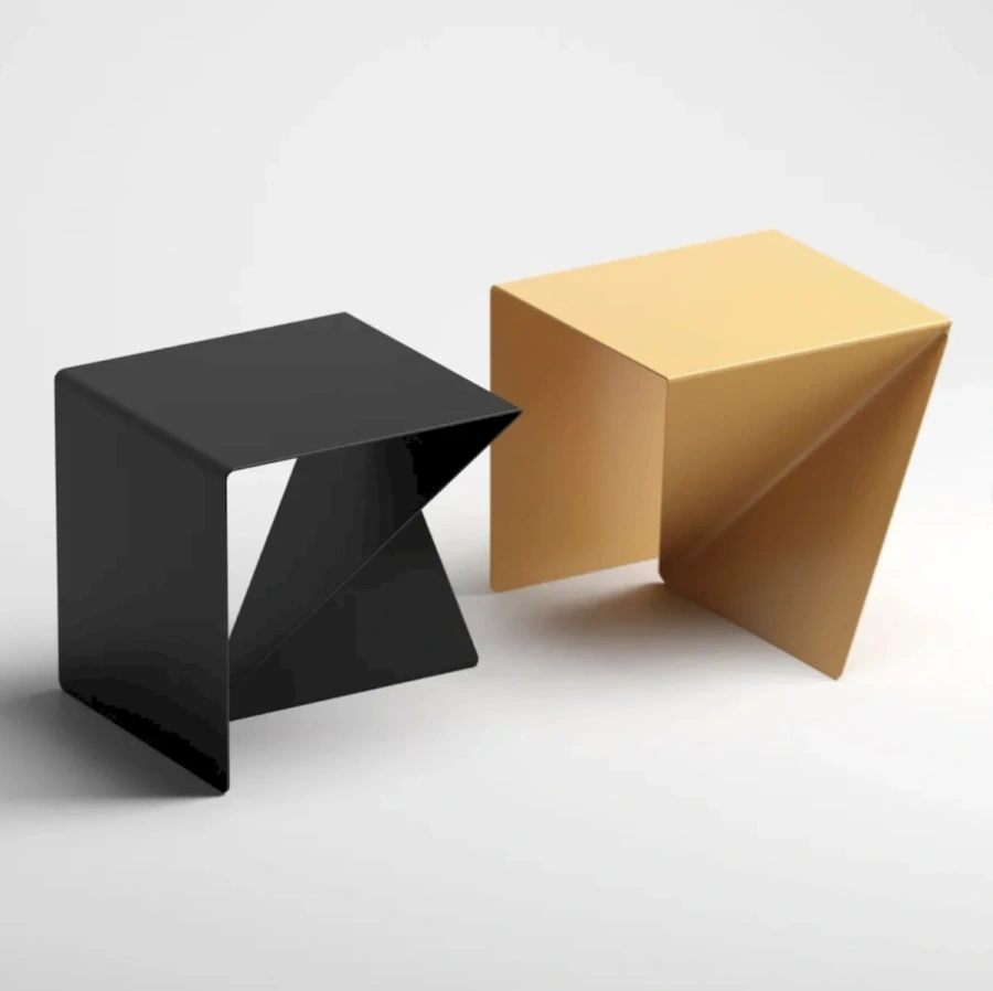 Композиция из столов MyOry Seelo разных цветов в интерьере