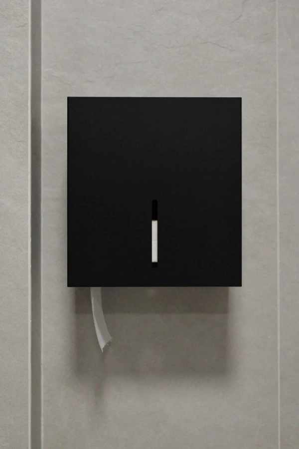 Черный держатель MyOry Paper One, для большого рулона туалетной бумаги. Настенное крепление