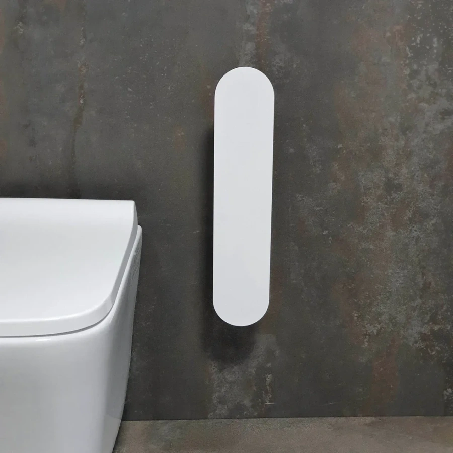 настенный подвесной держатель для ёршика белого цвета MyOry BrushRound