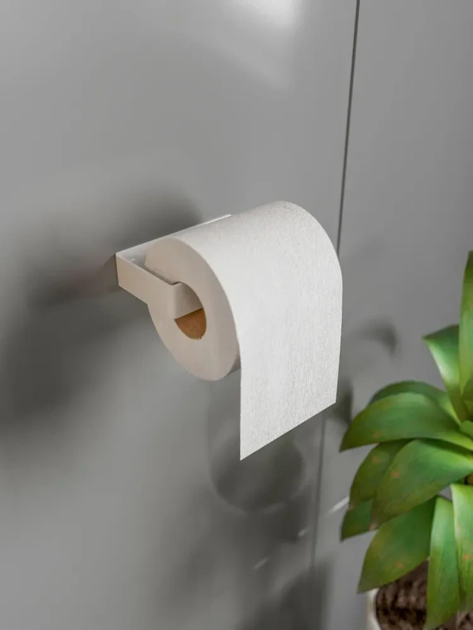 Компактный держатель для туалетной бумаги MyOry Gleam | Белый 