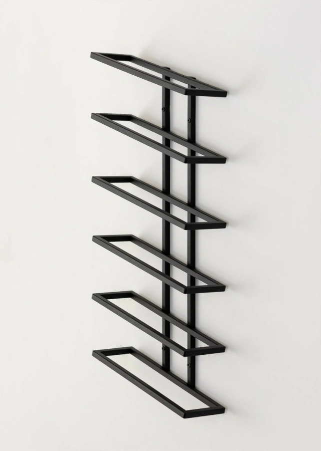 Стильный настенный держатель MyOry Bottle для 6 бутылок. Для кухни, бара, ресторана