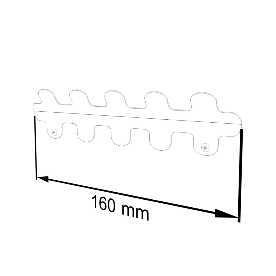 Пять аккуратных крючков, объединенных в стройную композицию длиной 160 мм