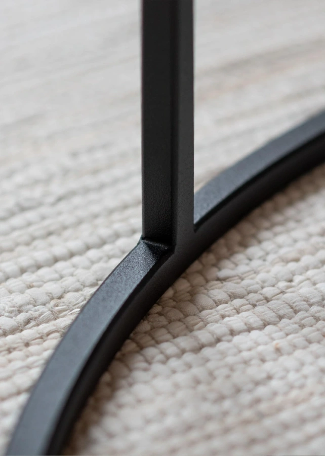 Журнальные столики MyOry Onyx Wood диаметром металлический каркас