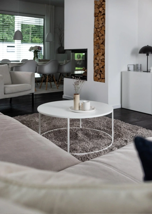 Металлический кофейный столик MyOry Onyx Steel в стиле минимализм