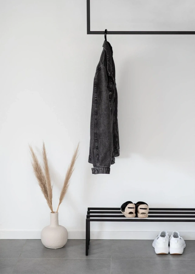 Металлическая обувница MyOry Jerry 80×30×25 см. Сварной каркас для обуви