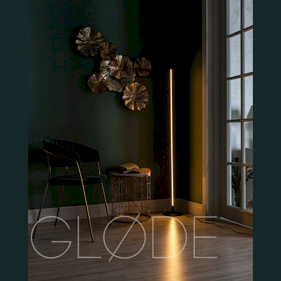 Элегантный напольный светильник SimpLumen с от Glode тонким стержнем и световой дорожкой