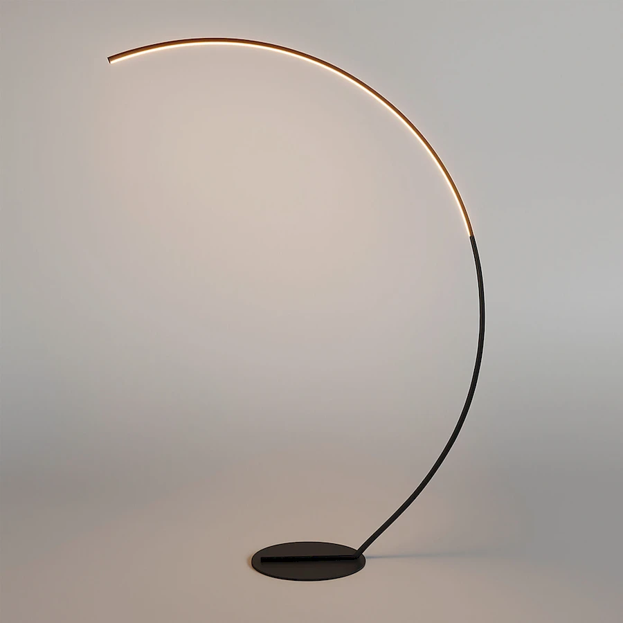 Современный торшер ArcOsmo с дугообразной алюминиевой стойкой
