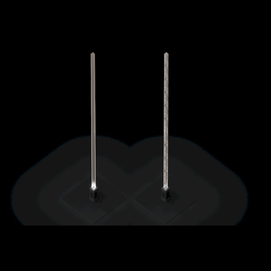 Заказанный у нас эксклюзивный торшер черный - 140 см - матовое стекло с трещинами "Lightsabre -" позволит добавить изюминку в интерьер помещения, создать атмосферу свежести и домашнего уюта. Каталог мебели из России - AdtPro. Id-1