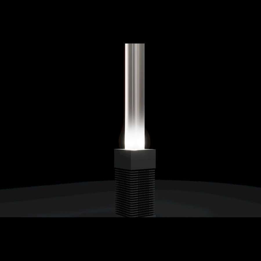 Технология охлаждения торшера LightSabre, позволяющая использовать мощный источник света без перегрева