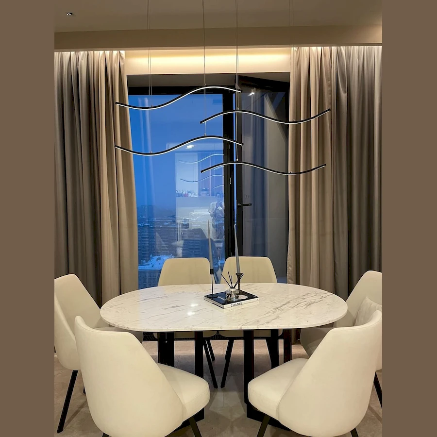 Изготовленная нами мебель на заказ - потолочные светильники. люстра wave производство glode "Lamp" несомненно станет предметом интерьера, на который невозможно будет не обратить внимание. Каталог мебели из России - AdtPro. Id-2