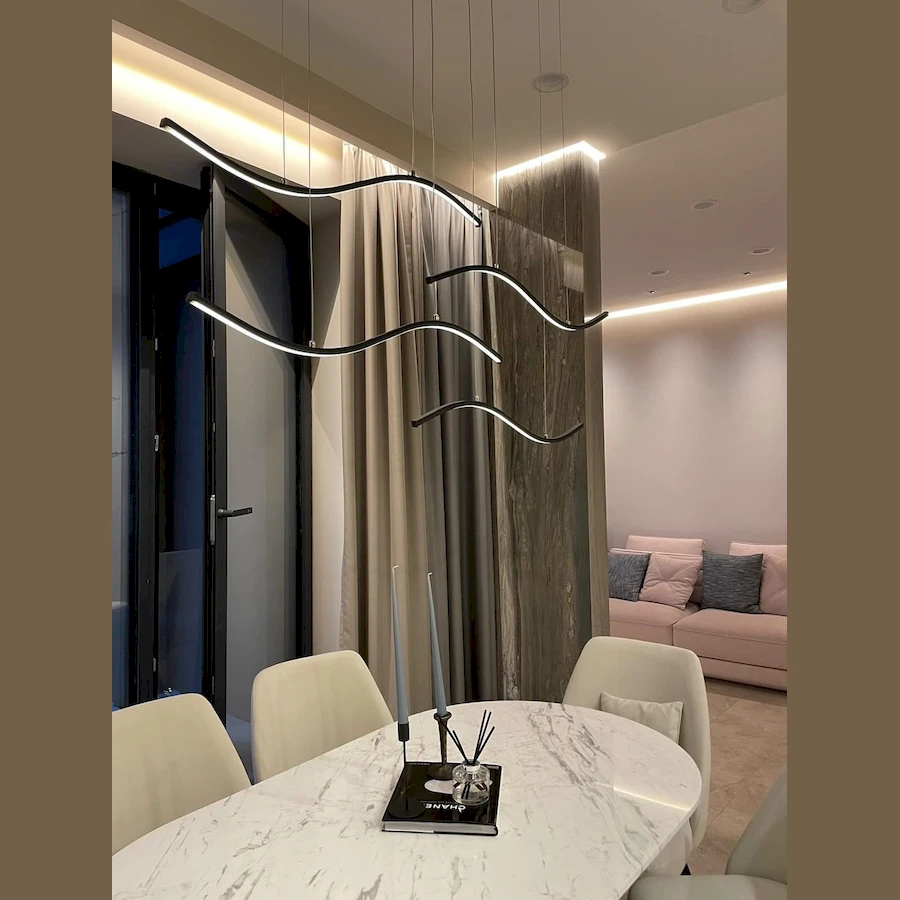 Изготовленная нами мебель на заказ - потолочные светильники. люстра wave производство glode "Lamp" несомненно станет предметом интерьера, на который невозможно будет не обратить внимание. Каталог мебели из России - AdtPro. Id-3