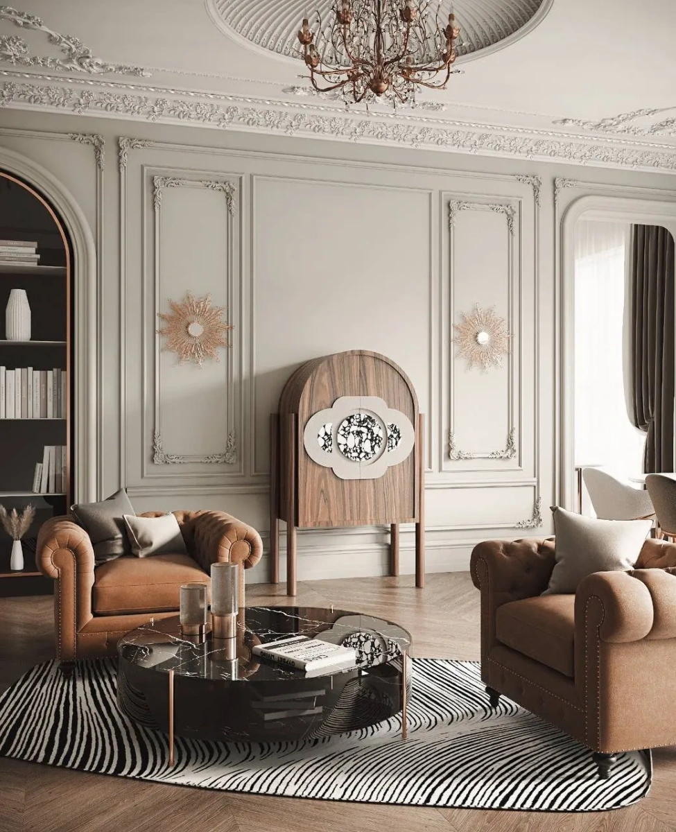 Неоклассика в интерьере: идеи, детали, мебель | Стиль сдержанной роскоши